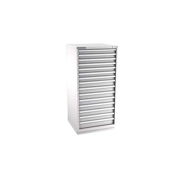 Champion Tool Storage Modular Drawer Cabinet, 15 Drawer, Light Gray, Steel, 28 in W x 28-1/2 in D x 59-1/2 in H S27001501ILCFTB-LG - main